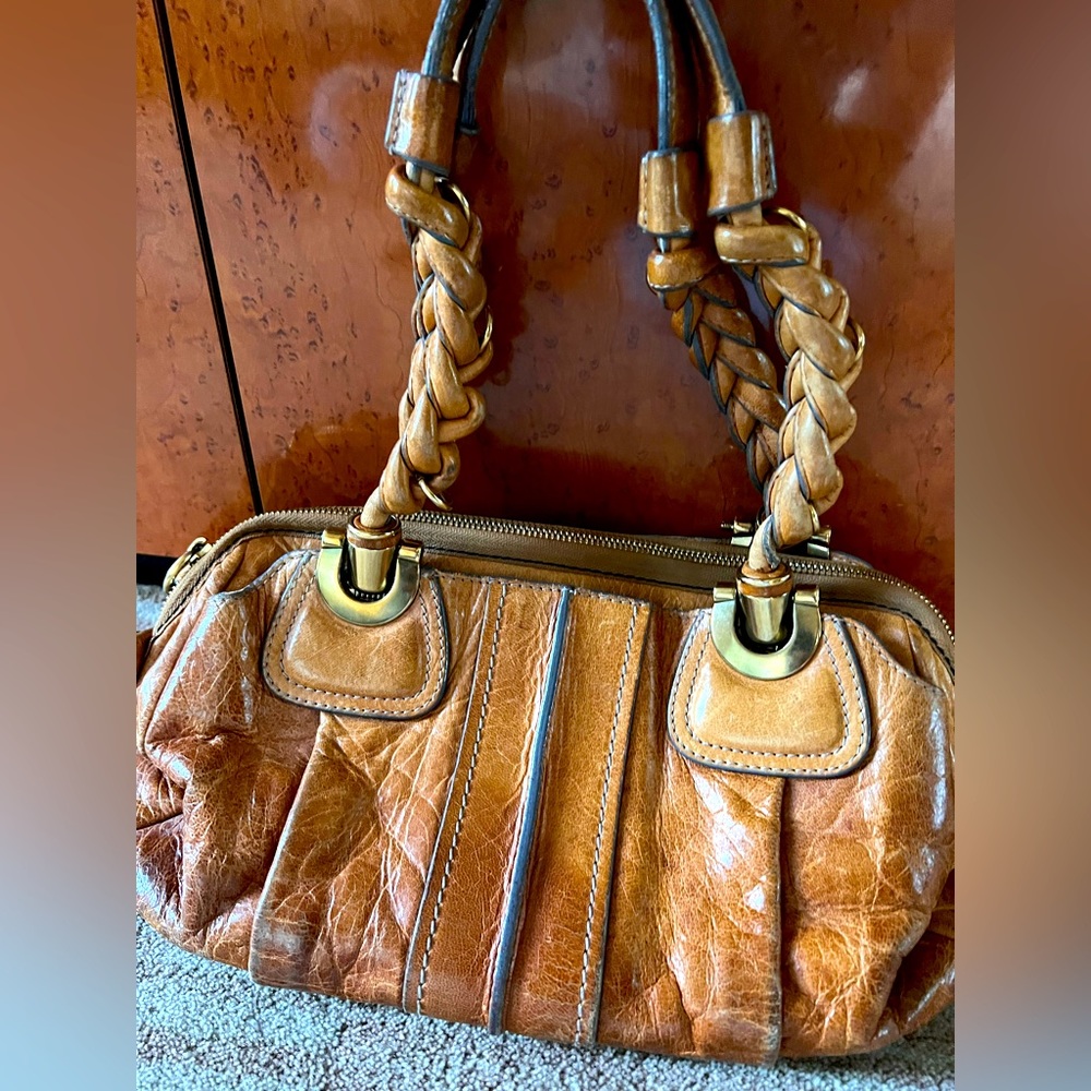Authentic Chloe Heloise Medium Brown Leather Hobo… - image 1